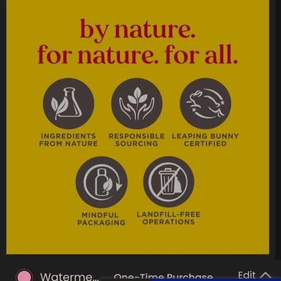 Burt's Bees Lip Shimmer Color Watermelon 132 NIB Sealed .09oz/2.55g - Picture 14 of 16